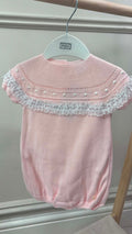 Gia knitted romper - pink.