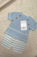 Casper shorts set - blue and white